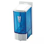 Mini Sıvı Sabun Dispenseri 250 Cc (Şeffaf-Mavi)
