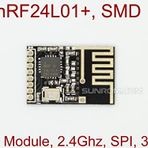 Mini SMD NRF24L01 2.4GHz RF Haberleşme Modülü Tranceiver 2Mbit/s SPI 250 Metre Fare Klavye Kablosuz Kulaklık Uzaktan Kumanda
