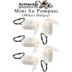 Mini Su Pompası 5 Adet Mikro Dalgıç Pompa Solonoid Su Pompası Dc 3-5 Volt Küçük Akvaryum Motoru 100L/H