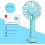 Mini Tasarım Sessiz Taşınabilir Mini Fan USB Şarjlı Pervaneli Soğutucu Küçük El Vantilatörü Fan - Renkli