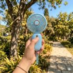 Mini Taşınabilir Fan Type-C Şarjlı El Vantilatörü Fn-65 - Mavi