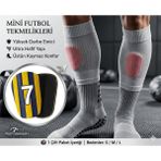 Mini Tekmelik Seti - Hafif ve Ergonomik Futbol Kaval Kemiği Koruyucu Dizlik - Lacivert