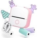 Mini Termal Yazıcı, HD Görüntülü Baskı Kalitesi, Ders Notu ve Resim Çıkarılabilir, Bluetooth Bağlantısı İle App Kullanımı, Uzun Şarj Ömrü, Çocuklar ve Yetişkinler İçin Mini Termal Etiket Yazıcısı