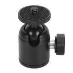 Mini Top Kafa, 360 Derece Dönebilen 1/4 inç Kamera Flaş Yuvası Montajı, Eğme Ayarı, Kilitleme Düğmesi, DSLR Kamera Video Kamera Için, Işık Braketi, Tripodlar