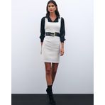 Mini Tüvit Elbise - Taş