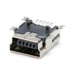 Mini USB Dişi Konnektör 5 Pin USB Dişi Konnektör Montaj Tipi Mini USB 5 Pin Mini USB Dişi Lehim Tipi Konnektör