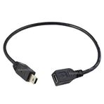 Mini USB Uzatma Kablosu 5 Pin Erkek Dişi Kablo 20 cm Mini USB Erkek Dişi Kablo 5 Pin Dişi Erkek Uzatma Kablosu 20 cm