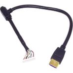 Mini Uydu Alıcılar İçin Kablolu HDMI Şase 16 Pin'li Bağlantı Özellikleri ile Yüksek Görüntü Kalitesi - Siyah