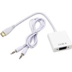 Mini VGA to HDMI Çevirici Dönüştürücü Adaptör Ses Destekli