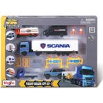 Mini Work Machines Freight Haulers Oyun Seti Model 3 - Renkli