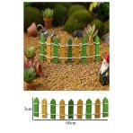 Mini Yeşil Renkli Bahçe Çiti 1 Adet 3X60 Cm Teraryum Okul Ev Proje Renkli Minyatür Çit Ahşap Dekor