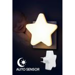 Mini Yıldız Gece Lambası Led Sensörlü Priz Işık Bebek Çocuk Yatak Odası Için Gece Işığı