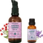 Minia Bahçe 50ml Soğuk Sıkım Kuşburnu Çekirdeği Yağı, Lavanta Uçucu Yağı 10ml %100 Saf
