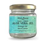 Minia Bahçe Bitki Sanat Atölyesi Serinletici Cilt Bakımı, Aloevera Jel, Nane ve Lİmon Yağı, 75ml,%100 Doğal