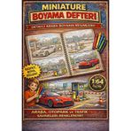Miniature Papercraft Boyama Defteri Araba & Otopark Temalı | Çocuklar İçin Eğitici Boyama Kitabı