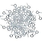 Miniblings 100 x Vida Halkası 10 mm Gümüş Kaplama Mini Delik Vidaları Kendim Yap Mücevher Yapımı için I Göz Vidaları Vidalı Kancalar Göz Vidaları Göz Vidaları