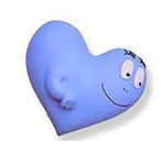Miniblings Barbapapa Barbapapas magnet Buzdolabı Mıknatısı Barbakind kalp, Love Mavi