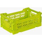 Minibox Acid Yellow Katlanabilir Kasa, Pratik ve Şık Depolama Çözümü - Seçenek 1 - Ahşap - Bej - Siyah