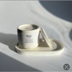 Minic Store Beton Kapta Doğal Soya Mumu ve Sunum Tabağı - Beyaz