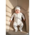 Miniday Baby Bebek Baskılı Tulum Şapkalı Dady love baskılı Yeni doğan Pamuklu Hastane çıkışı Uyku Tulumu Çıtçıtlı
