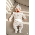 Miniday Baby Kız Bebek Baskılı Tulum Şapkalı Yeni doğan %Pamuklu Hastane çıkışı Uyku Tulumu Çıtçıtlı Basıc 15