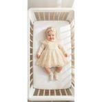 Miniday Baby Kız Bebek Mevlütlük Elbise Bandanalı Dantelli Yenidoğan Hastane Çıkışı Gelinlik Abiye Mevlitlik 4026 - 6 - 9 Ay - Natural