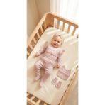 Miniday Baby Kız Bebek Mevlütlük Yenidoğan Hastane Çıkışı Dantelli 5'li Set %100 Pamuklu ZK5014 - 0 - 3 Ay - Pudra
