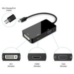 Minidisplayport to Hdmi Dvi Vga Dönüştürücü Çevirici Projeksiyon