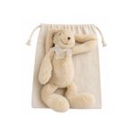 Minidreams Bebek Uyku Arkadaşı Tavşan Peluş – Yumuşak Dokulu Uyku Oyuncağı (Kese Hediyeli)