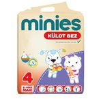 Minies 4 Numara Külot Bebek Bezi