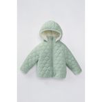 Miniğimin Cicileri ( 1 - 10 yaş ) Kapitone İçi Welsoft Unisex Çocuk Kaban Mont- Su Yeşili