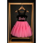 Miniğimin Cicileri Barbie Payet Detaylı Kız Çocuk Elbise - Açık pembe - 8 - 9 Yaş
