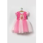 Miniğimin Cicileri Barbie Tül Kız Çocuk Elbise - Pembe