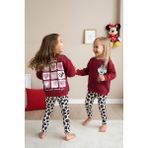 Miniğimin Cicileri Kalp Leopar Desenli Mnn Kız Çocuk 2 li takım - Bordo - 5 - 6 Yaş
