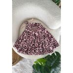 Miniğimin Cicileri Leopar Astarlı Kız Bebek Ceket - Pembe - 9 - 12 Ay
