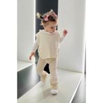Miniğimin Cicileri Triko 3 Lü Tarz Kız Çocuk Ispanyol Takım - Krem - 7 - 8 Yaş