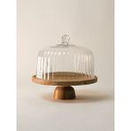 Minihol Carle Akasya Pasta Standı 30 x 30 cm Doğal Ahşap Malzeme ile Şık Sunum
