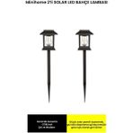 Minihome MH-B116 Solar LED Bahçe Lambası Karanlık Sensörlü 2'li - Siyah