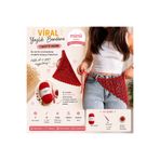 Minii Tuhafiye Örgü Bandana Yapım Seti – Cotton Kırmızı İp, Tığ + Boncuk Dahil | DIY Örgü Seti