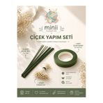 Minii Tuhafiye Şönil Çiçek Yapım Seti – 3’lü Paket (Çiçek bandı , 1 demet tomurcuk ,10 adet şönil tel )