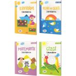 Minik Ada Yayınları Çıkartmalı Etkinlikler Seti 36-48 Ay - 4 Kitap