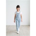 MİNİK DÜŞLER Kız Çocuk Açık Mavi Denim Salopet Tulum