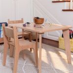Minik Fare Montessori Ahşap Çocuk Masa ve Sandalye Takımı (Masa + 1 Sandalye)