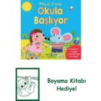 Minik Fare Okula Başlıyor + Boyama Kitabı