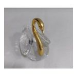 Minik Gold Altın Renk Kuğu Kristal Cam El Yapımı 6x7cm Tekli Biblo