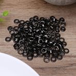 Minik Gromets Gözetleri 3mm/1/8 100 Set Grommets Kit Metal Gözler Kendi Destek Gözetleri Ayakkabılar Için Metal Grommet Kit Boncuk Çekirdekleri DIY Proje (Tabanca rengi)