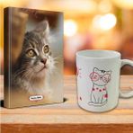 Minik Kedi Ajanda Sevimli Kedi Kupa Seti