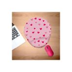 Minik Kırmızı ve Pembe Kalpler Bilek Destekli Mouse Pad