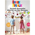 Minik Korsanlar 2.5 Dev Boyama Kağıdı | Doğum Günü Partisi Anaokulu Oyun Hediyesi - Tekli