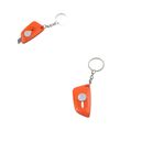 Minik Maket Bıçağı Anahtarlık (1 Adet) (Ebat: 5,5 cm x 2,9 Cm, Bıçak Boyut: 0,9 cm x 0,9 cm ) - Turuncu